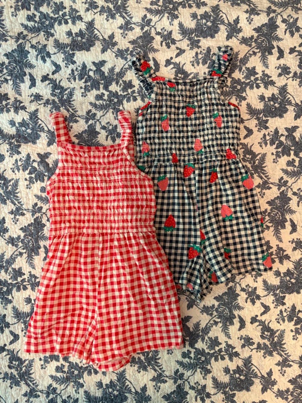 OLD NAVY Girls' Sleeveless Smocked Rompers | Size: 8
